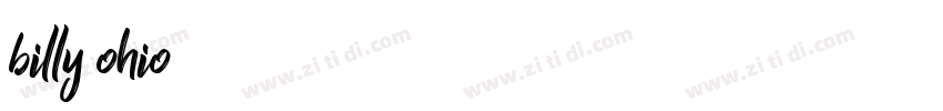 billy ohio字体转换